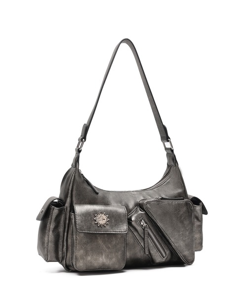 EVRIS（エヴリス）の「【EVRIS/エヴリス】SUNNY マルチポケットワイドショルダーバッグ（ショルダーバッグ・レディース・シルバー/ブラック/ブラウン・FREE）」の21枚目の写真