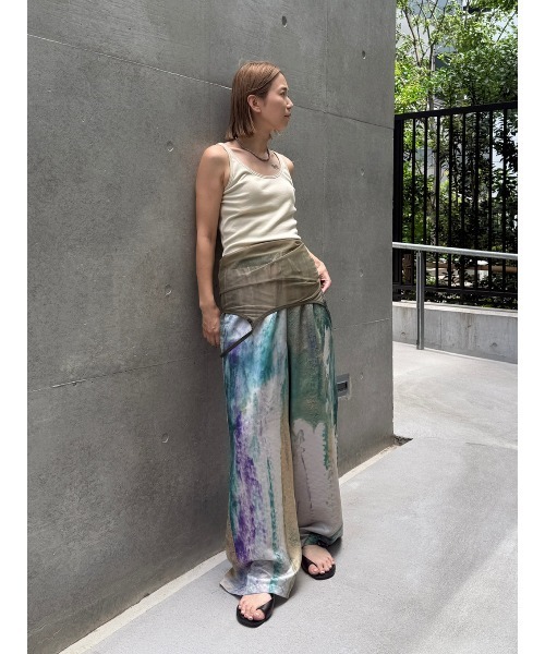 ELCHELE(エルチェレ)の「PAGE2025 #1 PANTS(スラックス・レディース・クリーム/マルチ・38/36)」の3枚目の写真