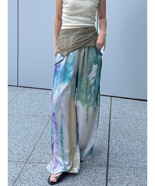 ELCHELE(エルチェレ)の「PAGE2025 #1 PANTS(スラックス・レディース・クリーム/マルチ・38/36)」の4枚目の写真