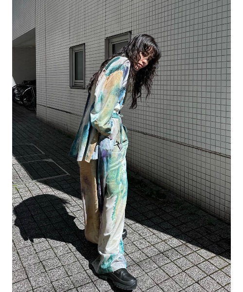 ELCHELE(エルチェレ)の「PAGE2025 #1 PANTS(スラックス・レディース・クリーム/マルチ・38/36)」の5枚目の写真