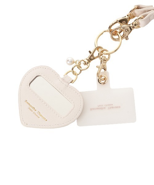 Samantha Thavasa Petit Choice（サマンサタバサ　プチチョイス）の「ハートコレクション スマホストラップ（スマホケース/カバー・レディース・オフホワイト/オールドローズ系/ピンクベージュ・FREE）」の10枚目の写真