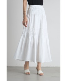 &. NOSTALGIA | シャーリングティアードスカート(スカート)