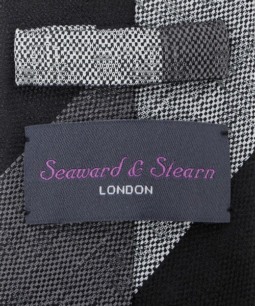 Seaward＆stearn（シーワードスターン）の「＜Seaward & Stearn＞8.0cm ストライプ2 ネクタイ（ネクタイ・メンズ・ダークグレー・FREE）」の5枚目の写真