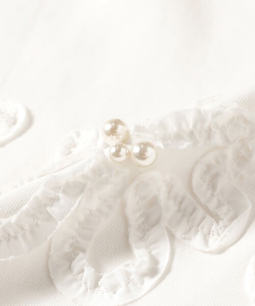 Sister Jane(シスタージェーン)の「sister jane / Nell Applique T-Shirts(Tシャツ/カットソー・レディース・ホワイト・X-SMALL)」の5枚目の写真