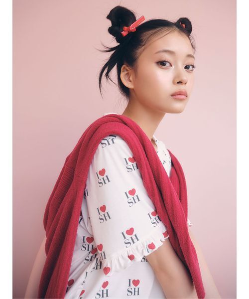 SNIDEL HOME(スナイデルホーム)の「【接触冷感】カットレーヨン開襟シャツ(ルームウェア/パジャマ・レディース・アイボリー/ライトベージュ/ピンク・F)」の5枚目の写真