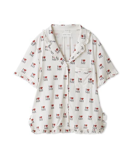 SNIDEL HOME(スナイデルホーム)の「【接触冷感】カットレーヨン開襟シャツ(ルームウェア/パジャマ・レディース・アイボリー/ライトベージュ/ピンク・F)」の17枚目の写真