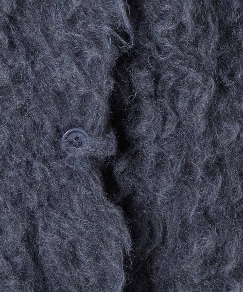 17HR(セブンティーンアワーズ)の「ミックスシャギーニットカーディガン(カーディガン/ボレロ・レディース・チャコールグレー/ブルー・FREE)」の3枚目の写真