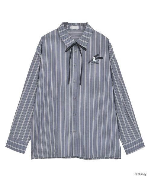 Disney(ディズニー)の「オズワルド/ストライプシャツ(シャツ/ブラウス・レディース・ブラック・FREE)」の17枚目の写真
