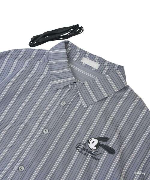 Disney(ディズニー)の「オズワルド/ストライプシャツ(シャツ/ブラウス・レディース・ブラック・FREE)」の21枚目の写真