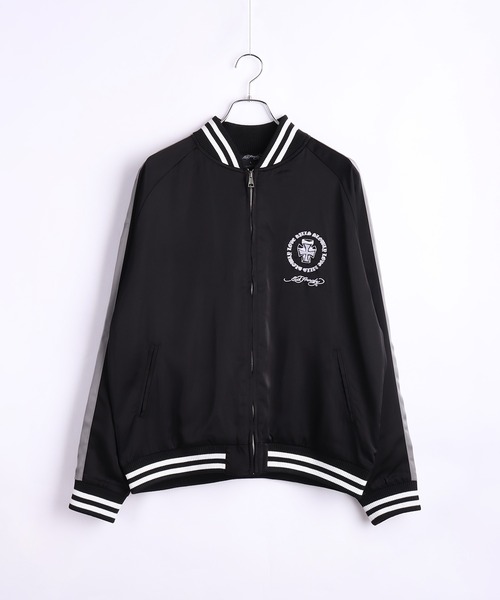 Ed Hardy（エドハーディー）の「EdHardy スカジャン クロス ハートモチーフ（スカジャン・メンズ・ブラック系その他/ブラック・M/L/XL）」の3枚目の写真