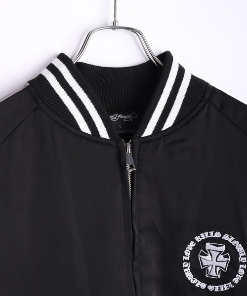 Ed Hardy（エドハーディー）の「EdHardy スカジャン クロス ハートモチーフ（スカジャン・メンズ・ブラック系その他/ブラック・M/L/XL）」の13枚目の写真