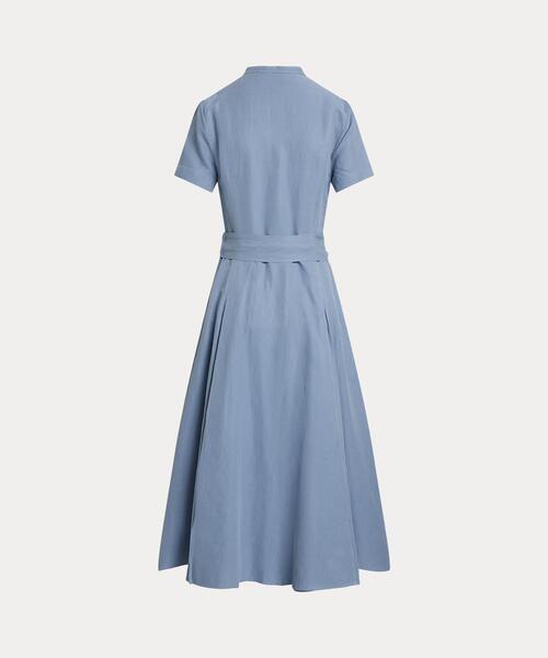 Ralph Lauren ライトブルー ワンピース 大人気♡ラルフローレン オックスフォード シャツワンピース