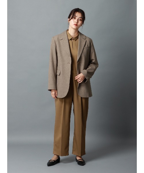 CIS.（シス）の「CIS． スカルプテッドオールインワン ウォッシャブル ストレッチ 無地（つなぎ/オールインワン・レディース・ブラック/グレー/ベージュ・34(5号)/36(7号)/38(9号)/40(11号)）」の3枚目の写真