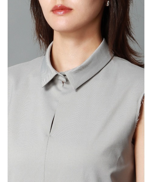 CIS.（シス）の「CIS． スカルプテッドオールインワン ウォッシャブル ストレッチ 無地（つなぎ/オールインワン・レディース・ブラック/グレー/ベージュ・34(5号)/36(7号)/38(9号)/40(11号)）」の11枚目の写真