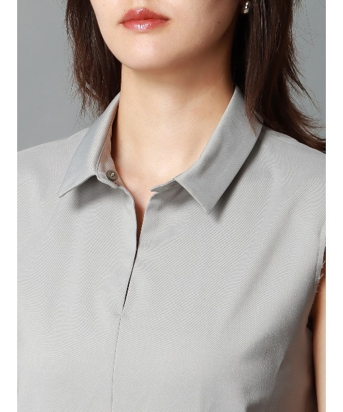 CIS.（シス）の「CIS． スカルプテッドオールインワン ウォッシャブル ストレッチ 無地（つなぎ/オールインワン・レディース・ブラック/グレー/ベージュ・34(5号)/36(7号)/38(9号)/40(11号)）」の12枚目の写真