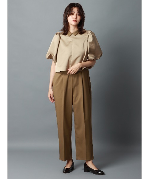 CIS.（シス）の「CIS． スカルプテッドオールインワン ウォッシャブル ストレッチ 無地（つなぎ/オールインワン・レディース・ブラック/グレー/ベージュ・34(5号)/36(7号)/38(9号)/40(11号)）」の18枚目の写真