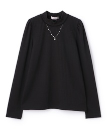 mezzo piano Junior | テレコネックレス長袖Tシャツ♪(Tシャツ/カットソー)