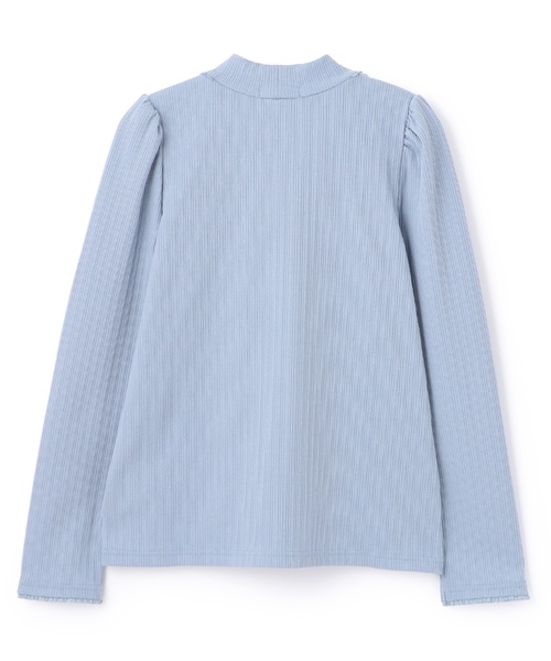 mezzo piano Junior(メゾピアノジュニア)の「テレコネックレス長袖Tシャツ♪(Tシャツ/カットソー・キッズ・ブラック/オフホワイト/ブルー・S:140cm/M:150cm/L:160cm)」の8枚目の写真