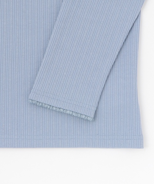 mezzo piano Junior(メゾピアノジュニア)の「テレコネックレス長袖Tシャツ♪(Tシャツ/カットソー・キッズ・ブラック/オフホワイト/ブルー・S:140cm/M:150cm/L:160cm)」の11枚目の写真