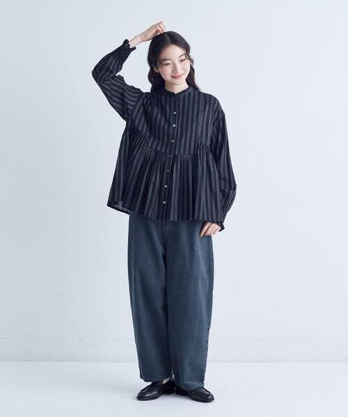 conges payes ADIEU TRISTESSE（コンジェ ペイエ アデュートリステス）の「【FAVE】コーデュロイパンツ（その他パンツ・レディース・ピンク/ブルーグリーン/ライトグレー/ブラウン・L/M）」の8枚目の写真