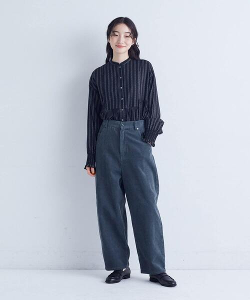 conges payes ADIEU TRISTESSE（コンジェ ペイエ アデュートリステス）の「【FAVE】コーデュロイパンツ（その他パンツ・レディース・ピンク/ブルーグリーン/ライトグレー/ブラウン・L/M）」の10枚目の写真