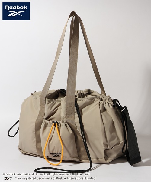 Reebok（リーボック）の「【Reebok/リーボック】ドローストリング2WAYショルダーバッグ（ショルダーバッグ・メンズ・ブラック/チャコール/ベージュ・FREE）」の3枚目の写真