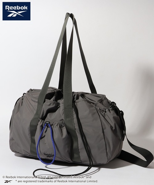Reebok（リーボック）の「【Reebok/リーボック】ドローストリング2WAYショルダーバッグ（ショルダーバッグ・メンズ・ブラック/チャコール/ベージュ・FREE）」の2枚目の写真