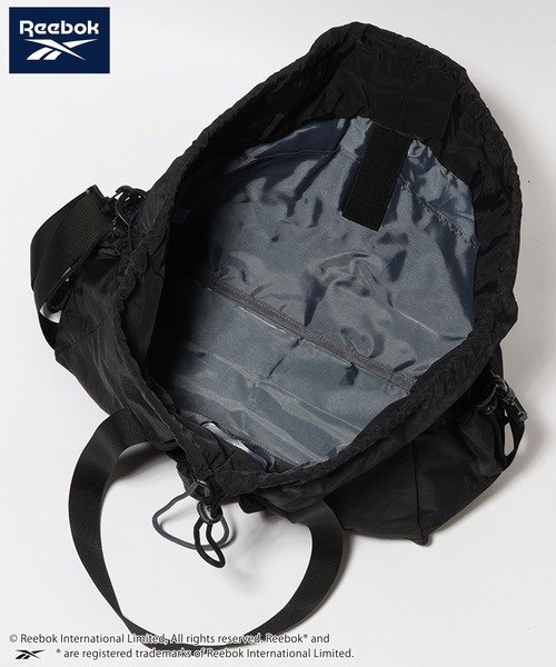 Reebok（リーボック）の「【Reebok/リーボック】ドローストリング2WAYショルダーバッグ（ショルダーバッグ・メンズ・ブラック/チャコール/ベージュ・FREE）」の9枚目の写真