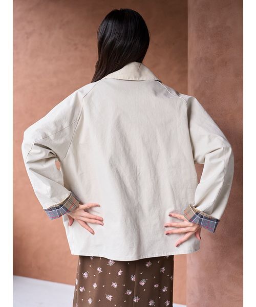 Barbour（バブアー）の「【Barbour】別注ジャケット/TRANSPORT（ブルゾン・レディース・アイボリー/ブラック/ブラウン・0）」の18枚目の写真