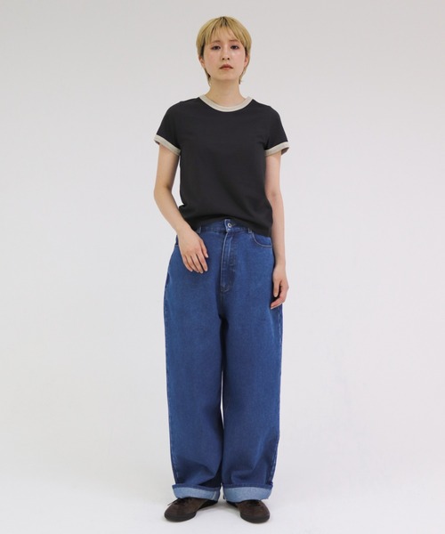 lit（リット）の「Straight Denim Pants（デニムパンツ・レディース・ライトブルー/ブルー・36/38）」の8枚目の写真