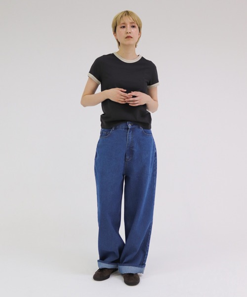lit（リット）の「Straight Denim Pants（デニムパンツ・レディース・ライトブルー/ブルー・36/38）」の11枚目の写真