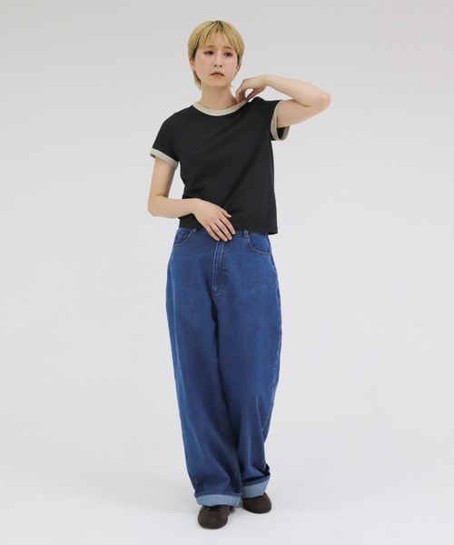 lit（リット）の「Straight Denim Pants（デニムパンツ・レディース・ライトブルー/ブルー・36/38）」の9枚目の写真