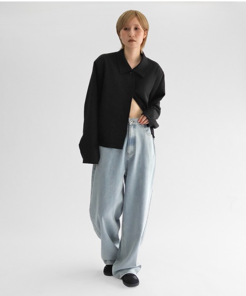 lit(リット)の「Straight Denim Pants(デニムパンツ・レディース・ライトブルー/ブルー・36/38)」の21枚目の写真