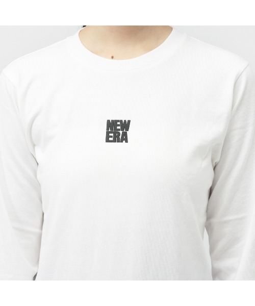 NEW ERA（ニューエラ）の「ニューエラ  WS LS COTTON BASIC TEE WHI（Tシャツ/カットソー・レディース・ホワイト・S/M）」の2枚目の写真