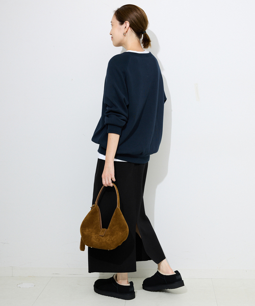 SLOBE IENA(スローブイエナ)の「《セットアップ対応可/WEB限定カラーあり》ミラノリブタイトスカート(スカート・レディース・ブラック/グレー/ボルドー・FREE)」の6枚目の写真