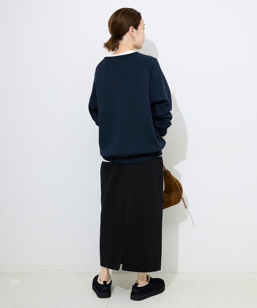 SLOBE IENA(スローブイエナ)の「《セットアップ対応可/WEB限定カラーあり》ミラノリブタイトスカート(スカート・レディース・ブラック/グレー/ボルドー・FREE)」の7枚目の写真