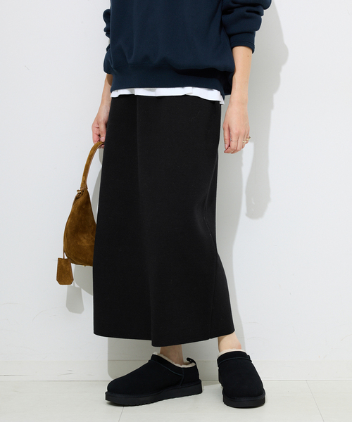 SLOBE IENA(スローブイエナ)の「《セットアップ対応可/WEB限定カラーあり》ミラノリブタイトスカート(スカート・レディース・ブラック/グレー/ボルドー・FREE)」の12枚目の写真
