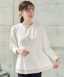 Tiaclasse | レイヤードヘムペプラムブラウス(シャツ/ブラウス)