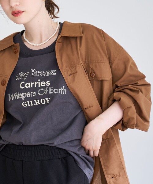 coen（コーエン）の「【イージーケア】フィールドシャツジャケット（シャツ/ブラウス・レディース・オリーブ/モカ/ナチュラル・L/M）」の2枚目の写真