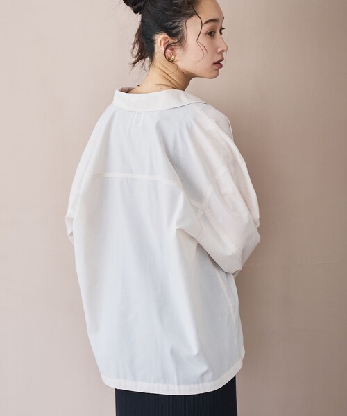 coen（コーエン）の「【イージーケア】フィールドシャツジャケット（シャツ/ブラウス・レディース・オリーブ/モカ/ナチュラル・L/M）」の5枚目の写真