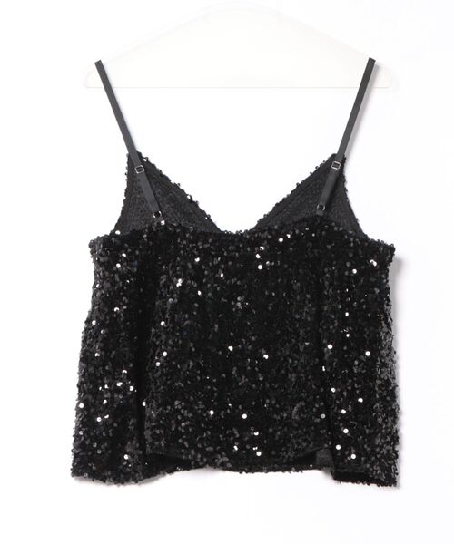 MIRROR STOKE（ミラーストーク）の「【ZOZO限定】SEQUINED VELVET CAMISOLE/スパンコールベロアキャミソール（シャツ/ブラウス・レディース・ブラック/グレー・MEDIUM）」の22枚目の写真