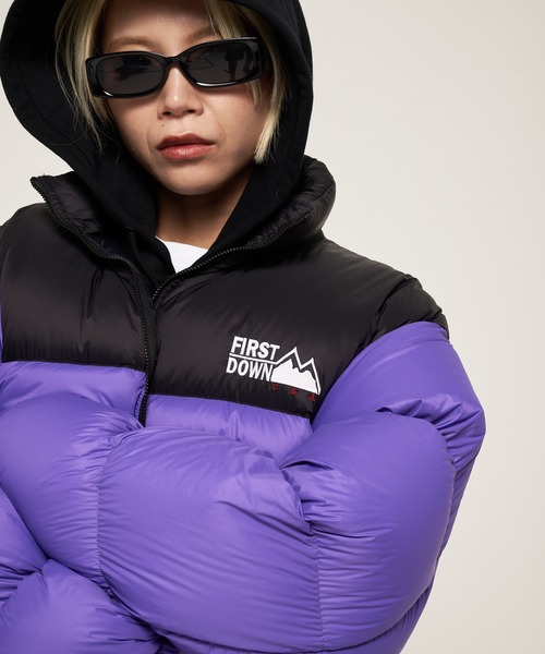 FIRST DOWN（ファーストダウン）の「ライトバブルダウンジャケット（ダウンジャケット/コート・メンズ・イエロー/パープル/グリーン/グレー/ブラック・S/M/L/XL）」の14枚目の写真