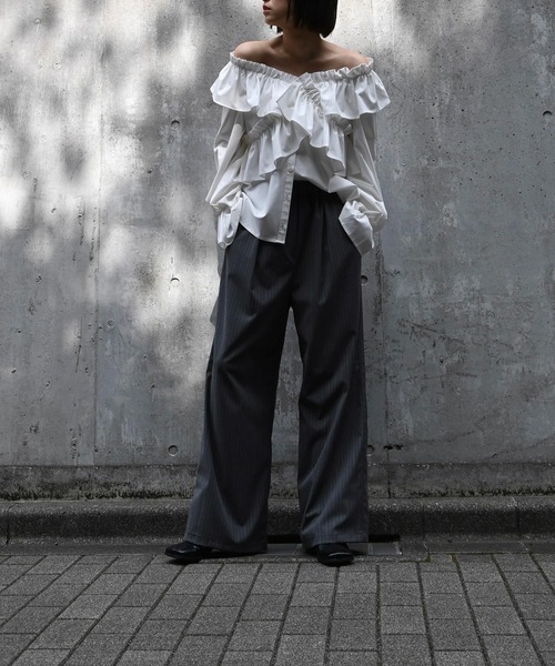 セール】frill cross asymmetry BL（シャツ/ブラウス）｜WILLFULLY