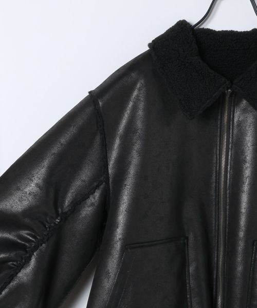 JEANASIS（ジーナシス）の「リバーシブルモンスターブルゾン/601819（ブルゾン・レディース・ブラウン/アイボリー/ブラック・FREE）」の17枚目の写真