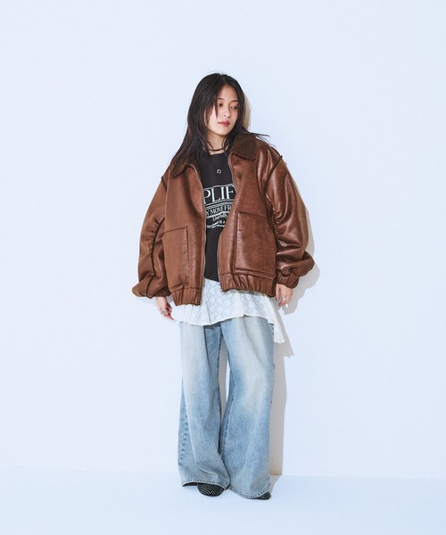 リバーシブルモンスターブルゾン/601819（ブルゾン）｜JEANASIS