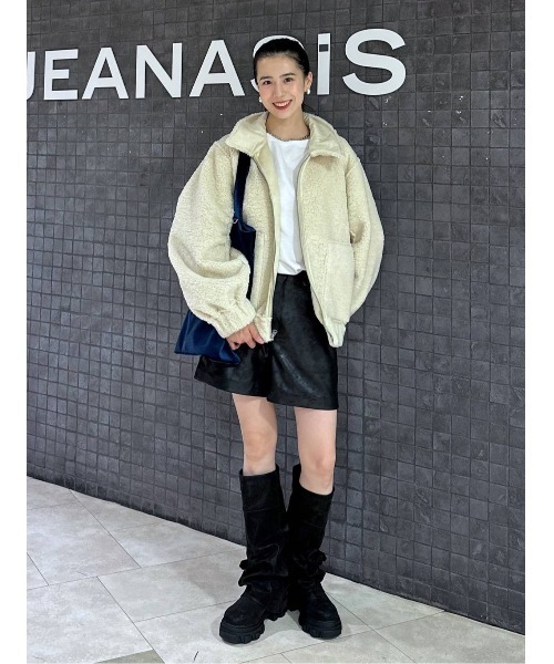 JEANASIS(ジーナシス)の「リバーシブルモンスターブルゾン/601819(ブルゾン・レディース・ブラウン/アイボリー/ブラック・FREE)」の19枚目の写真