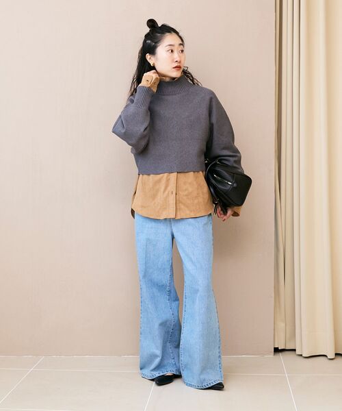 le.coeur blanc(ルクールブラン)の「リバーフェイクスエードオーバーシャツ(シャツ/ブラウス・レディース・キャメル/ベージュ・38)」の11枚目の写真