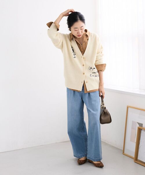 le.coeur blanc(ルクールブラン)の「リバーフェイクスエードオーバーシャツ(シャツ/ブラウス・レディース・キャメル/ベージュ・38)」の10枚目の写真