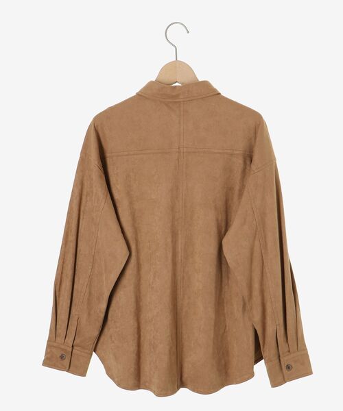 le.coeur blanc(ルクールブラン)の「リバーフェイクスエードオーバーシャツ(シャツ/ブラウス・レディース・キャメル/ベージュ・38)」の8枚目の写真