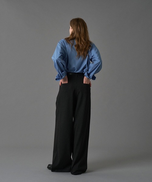 ONCILY（オンシェリー）の「【SET UP可能】TWO-TUCK BAGGY SLACKS / ツータックバギースラックス（スラックス・メンズ・ブラック/ネイビー/ブラウン系その他/ブラック系その他・LARGE/MEDIUM/SMALL）」の12枚目の写真